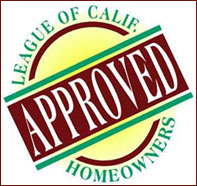 Hot water heater, tankless water heater, home water heater. Approved by the League of California Homeowners